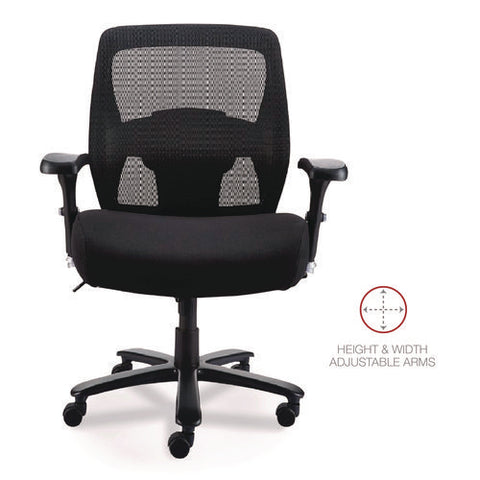 Alera Faseny Series Big And Tall Manager Chair, Supports Up To 400 Lbs, 17.48" To 21.73" Seat Height, Black Seat/back/base