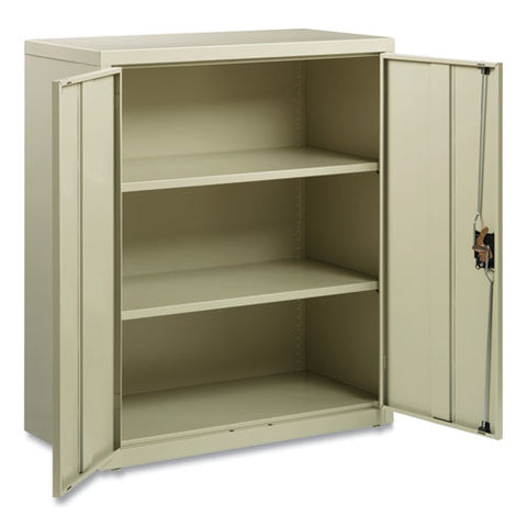 Economy Assembled Storage Cabinets, 3 Shelves, 36" X 18" X 42", Putty