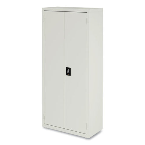 Economy Assembled Storage Cabinets, 3 Shelves, 30" X 15" X 66", Light Gray