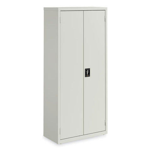 Economy Assembled Storage Cabinets, 3 Shelves, 30" X 15" X 66", Light Gray