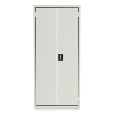 Economy Assembled Storage Cabinets, 3 Shelves, 30" X 15" X 66", Light Gray