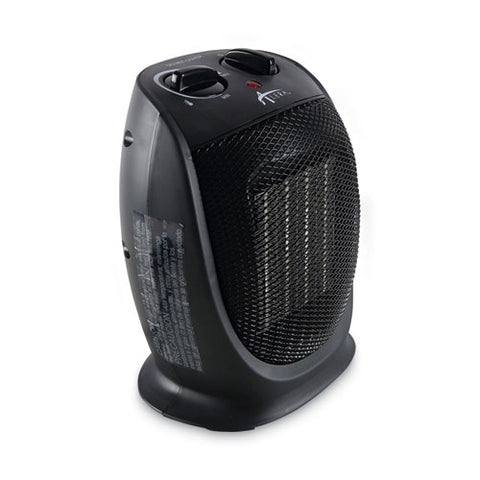 Ceramic Heater, 1,500 W, 7.12 X 5.87 X 8.75, Black