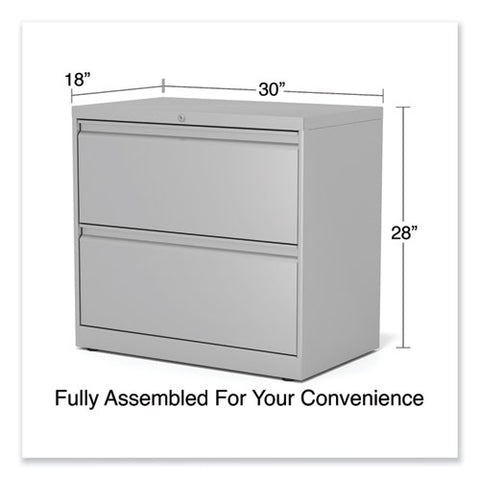 Lateral File, 2 Legal/letter-size File Drawers, Light Gray, 36" X 18.63" X 28"