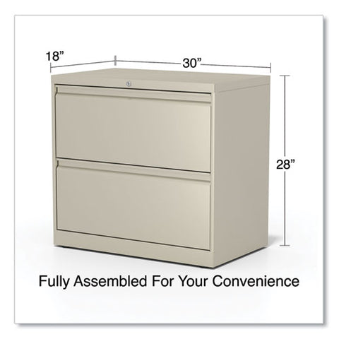 Lateral File, 2 Legal/letter-size File Drawers, Putty, 30" X 18.63" X 28"