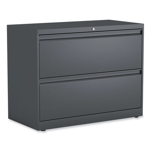 Lateral File, 2 Legal/letter/a4/a5-size File Drawers, Charcoal, 36" X 18.63" X 28"