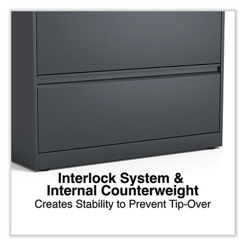 Lateral File, 2 Legal/letter/a4/a5-size File Drawers, Charcoal, 36" X 18.63" X 28"