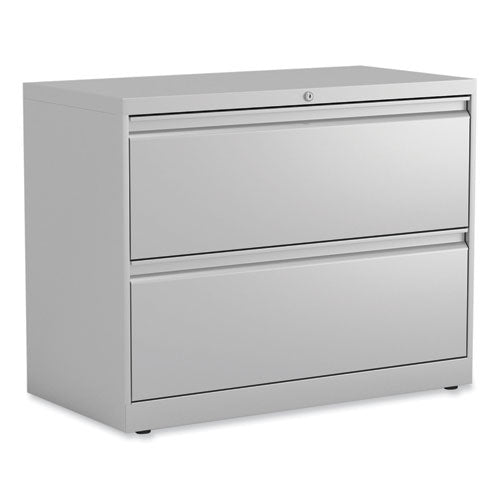 Lateral File, 2 Legal/letter-size File Drawers, Light Gray, 36" X 18.63" X 28"
