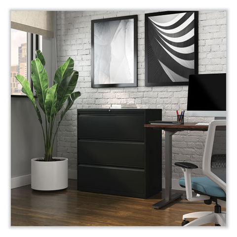 Lateral File, 3 Legal/letter/a4/a5-size File Drawers, Black, 36" X 18.63" X 40.25"