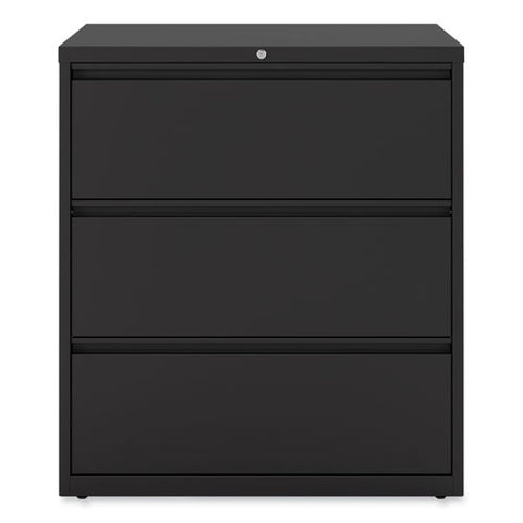 Lateral File, 3 Legal/letter/a4/a5-size File Drawers, Black, 36" X 18.63" X 40.25"