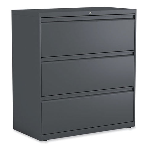 Lateral File, 3 Legal/letter/a4/a5-size File Drawers, Charcoal, 36" X 18.63" X 40.25"