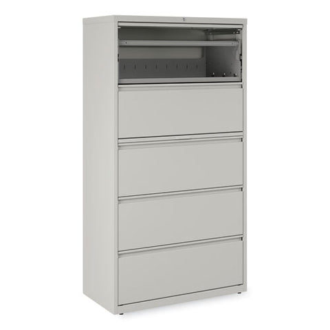 Lateral File, 5 Legal/letter/a4/a5-size File Drawers, Light Gray, 36" X 18.63" X 67.63"