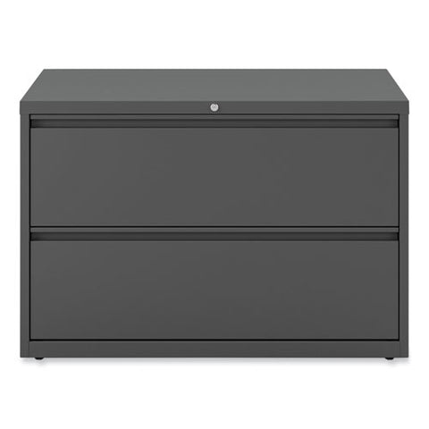 Lateral File, 2 Legal/letter-size File Drawers, Charcoal, 42" X 18.63" X 28"