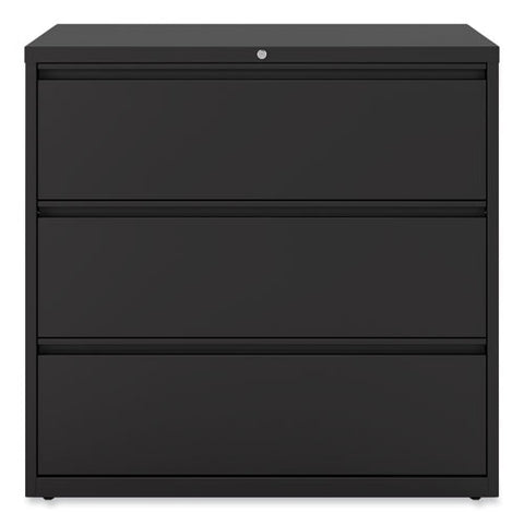 Lateral File, 3 Legal/letter/a4/a5-size File Drawers, Black, 42" X 18.63" X 40.25"