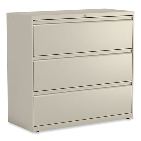 Lateral File, 3 Legal/letter/a4/a5-size File Drawers, Putty, 42" X 18.63" X 40.25"