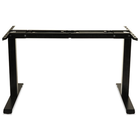 Adaptivergo Sit-stand Two-stage Electric Height-adjustable Table Base, 48.06" X 24.35" X 27.5" To 47.2", Black