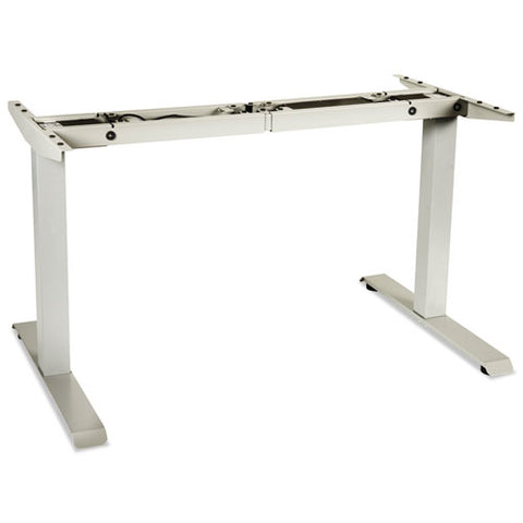 Adaptivergo Sit-stand Two-stage Electric Height-adjustable Table Base, 48.06" X 24.35" X 27.5" To 47.2", Gray