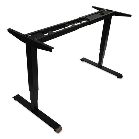 Adaptivergo Sit-stand 3-stage Electric Height-adjustable Table Base With Memory Control, 48.06" X 24.35" X 25" To 50.7",black