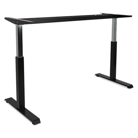 Adaptivergo Sit-stand Pneumatic Height-adjustable Table Base, 59.06" X 28.35" X 26.18" To 39.57", Black