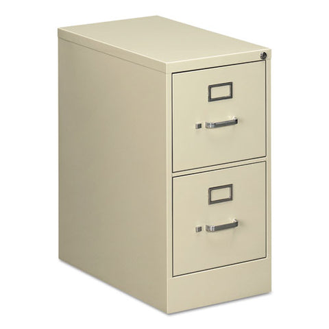 Two-drawer Economy Vertical File, 2 Letter-size File Drawers, Putty, 15" X 25" X 28.38"