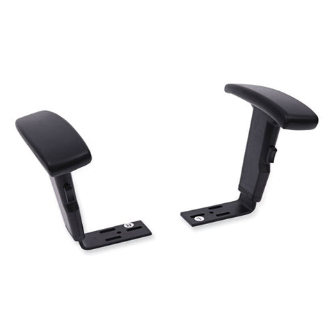 Optional Height-adjustable T-arms For Alera Essentia And Interval Series Chairs, Black, 2/set