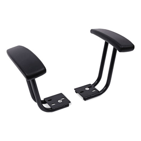 Optional Fixed Height T-arms For Alera Essentia And Interval Series Chairs, Black, 2/set