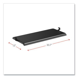 Alera Adaptivergo Clamp-on Keyboard Tray, 30.7" X 13", Black