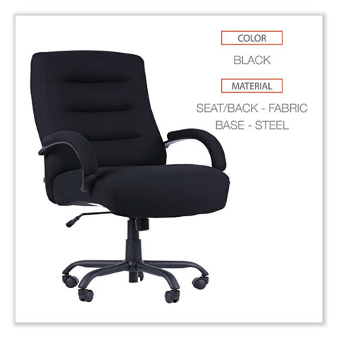 Alera Kesson Series Big/tall Office Chair, Supports Up To 450 Lb, 21.5" To 25.4" Seat Height, Black