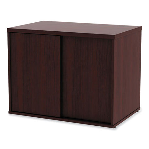 Alera Open Office Low Storage Cab Cred, 29.5w X 19.13d X 22.78h, Mahogany