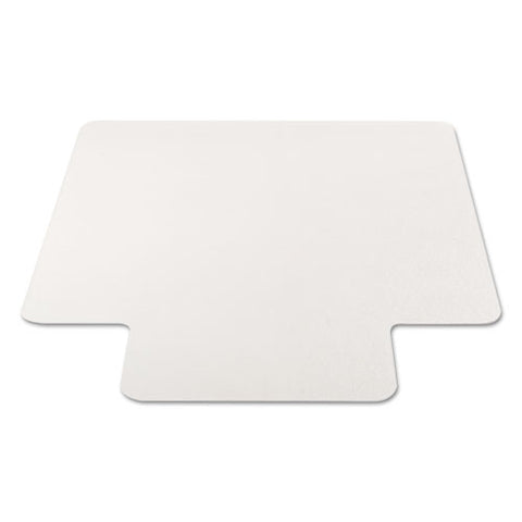 All Day Use Non-studded Chair Mat For Hard Floors, 36 X 48, Lipped, Clear