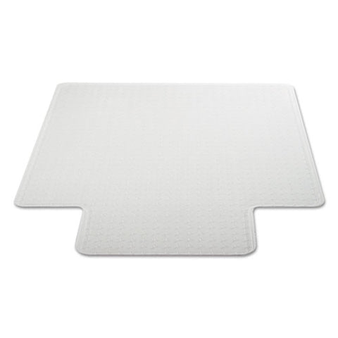 Moderate Use Studded Chair Mat For Low Pile Carpet, 45 X 53, Wide Lipped, Clear