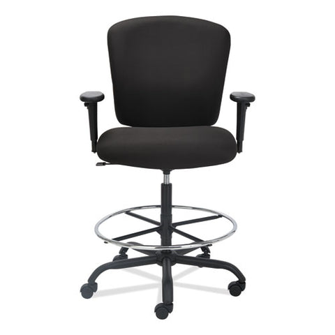 Alera Mota Series Big And Tall Stool, Supports Up To 450 Lb, 28.74" To 32.67" Seat Height, Black