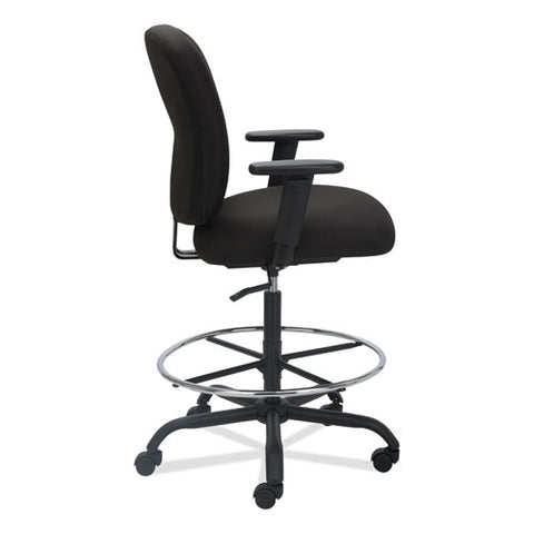 Alera Mota Series Big And Tall Stool, Supports Up To 450 Lb, 28.74" To 32.67" Seat Height, Black