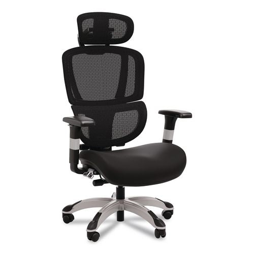 Minverva Pro Multifunction Chair, Supports Up To 275 Lb, 17.7" To 21.4" Seat Height, Black Seat, Black Back, Black Base