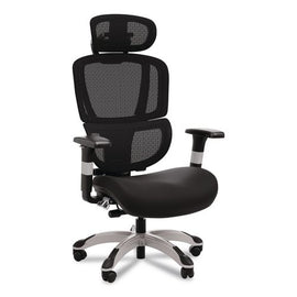 Minverva Pro Multifunction Chair, Supports Up To 275 Lb, 17.7" To 21.4" Seat Height, Black Seat, Black Back, Black Base