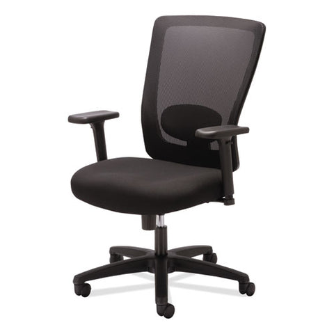 Alera Envy Series Mesh High-back Swivel/tilt Chair, Supports Up To 250 Lb, 16.88" To 21.5" Seat Height, Black