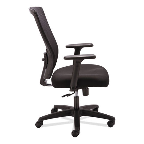 Alera Envy Series Mesh High-back Swivel/tilt Chair, Supports Up To 250 Lb, 16.88" To 21.5" Seat Height, Black