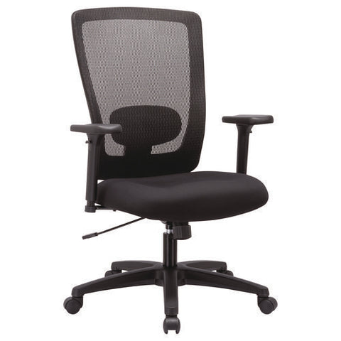 Alera Envy Series Mesh High-back Swivel/tilt Chair, Supports Up To 250 Lb, 16.88" To 21.5" Seat Height, Black