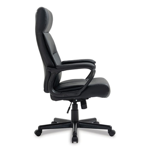 Alera Oxnam Series High-back Task Chair, Supports Up To 275 Lbs, 17.56" To 21.38" Seat Height, Black Seat/back, Black Base