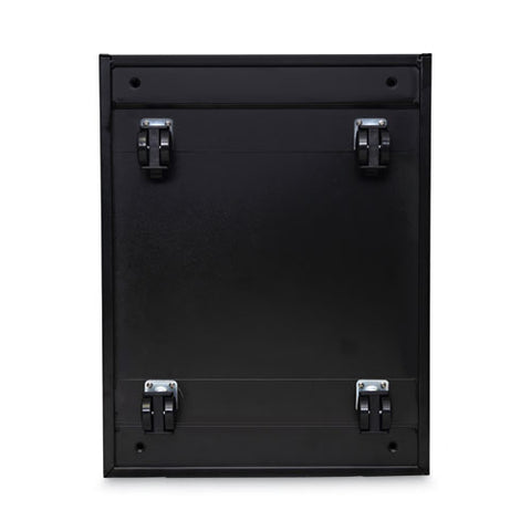 File Pedestal, Left Or Right, 2-drawers: Box/file, Legal/letter, Black, 14.96" X 19.29" X 21.65"