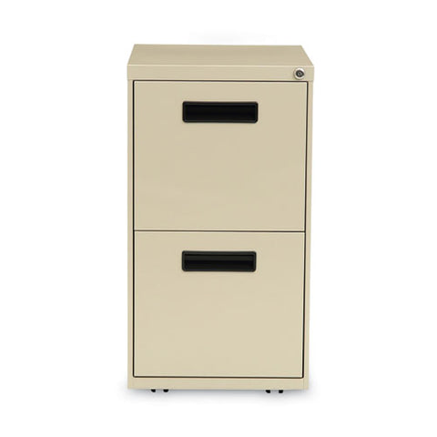 File Pedestal, Left Or Right, 2 Legal/letter-size File Drawers, Putty, 14.96" X 19.29" X 27.75"