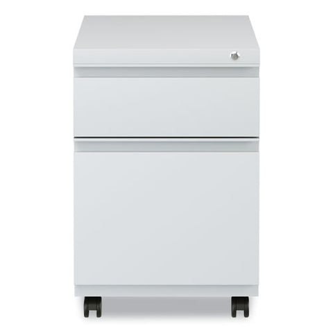 File Pedestal With Full-length Pull, Left Or Right, 2-drawers: Box/file, Legal/letter, Light Gray, 14.96" X 19.29" X 21.65"