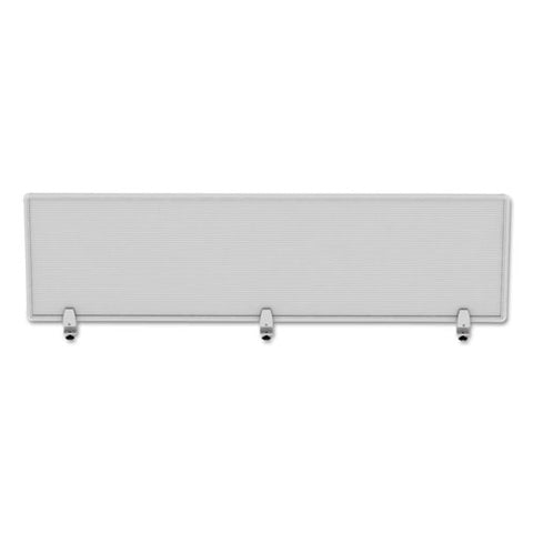 Polycarbonate Privacy Panel, 65w X 0.5d X 18h, Silver/clear