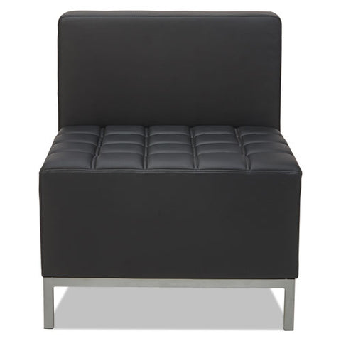 Alera Qub Series Armless L Sectional, 26.38w X 26.38d X 30.5h, Black