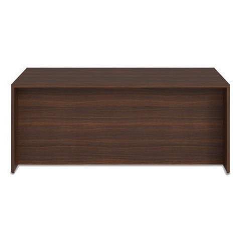 Alera Seville Series Double Pedestal Desk, 72" X 36" X 29", Mahogany