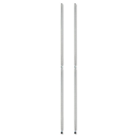 Stackable Posts For Wire Shelving, 36" High, Silver, 4/pack