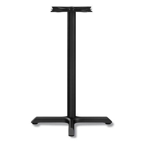 Alera Hospitality Series Single-column Bases, 27.5" Diameter, 28.5"h, 300 Lb Cap, Steel, Black