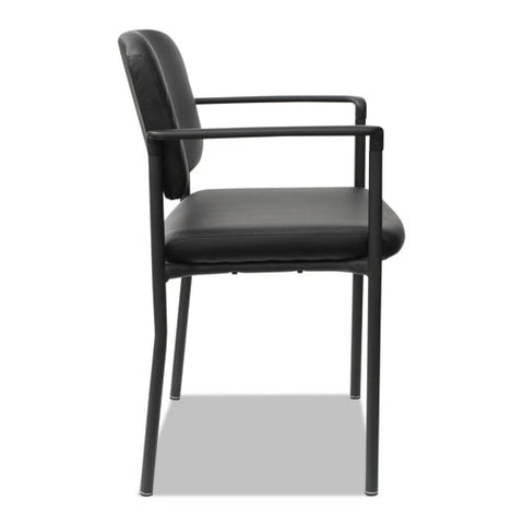 Alera Sorrento Series Ultra-cushioned Stacking Guest Chair, 25.59" X 24.01" X 33.85", Black, 2/carton