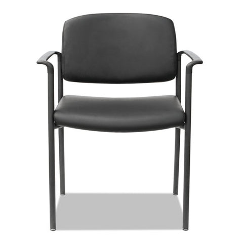 Alera Sorrento Series Ultra-cushioned Stacking Guest Chair, 25.59" X 24.01" X 33.85", Black, 2/carton