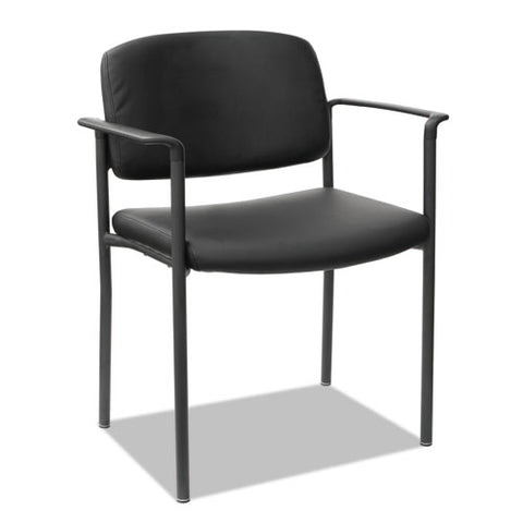 Alera Sorrento Series Ultra-cushioned Stacking Guest Chair, 25.59" X 24.01" X 33.85", Black, 2/carton