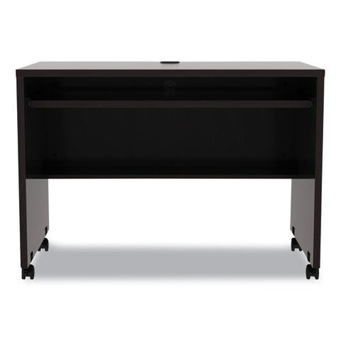 Alera Valencia Series Mobile Workstation Desk, 41.38" X 23.63" X 30", Espresso